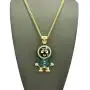 Shiny Jewelers USA Mens Iced Out Gold Silver Eskimo Pendant Box, Rope Cuban Link Chain Necklace Shiny Jewelers USA Mens Iced Out Gold Silver Eskimo Pendant Box, Rope Cuban Link Chain Necklace