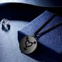beautlace LGBT Necklace 18K Gold/Silver/Black Gun Plated Round Coin Pendant Love Heart Gay Lesbian Pride Jewelry for Men and Women KP0073