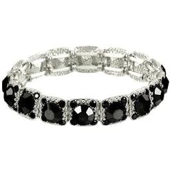 Falari Crystal Stretch Bracelet Wedding Bracelet Gift Box Included