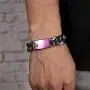 ROWIN&CO Heavy Mens 16MM Stainless Steel Cuban Link Bracelets Hip Hop Jewelry Silver Gold Black Rainbow Color Punk Personalized Miami Curb Chain Bangle, 8/8.86/9.5 inchs