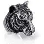 Tiger Head Ring for Men, Vintage Gothic Tribal Biker Tiger Skull Ring, Retro Tiger Totem Rings, Tiger Signet Amulet Ring, Viking Animal Tiger Jewelry Gift for Men Boys Tiger Head Ring for Men, Vintage Gothic Tribal Biker Tiger Skull Ring, Retro Tiger Totem Rings, Tiger Signet Amulet Ring, Viking Animal Tiger Jewelry Gift for Men Boys