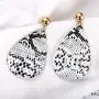 GoodCorserMall Womens Leather Earring Teardrop Snakeskin Print Leather Dangle Drop Earrings GoodCorserMall Womens Leather Earring Teardrop Snakeskin Print Leather Dangle Drop Earrings