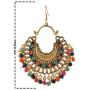 Zephyrr Turkish Style Hook Chandbalis Afghani Dangle and Drop Earrings for Women