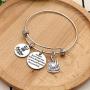 KENYG 13th 16th 18th 21st 30th 35th 40th 45th 50th 55th 60th 65th Silver Charm Women Bracelets Bangles Anniversary Birthday Business Inspirational Jewelry