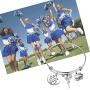 FUSTMW Cheer Charm Bracelet Cheerleading Gifts Believe in Yourself and You Will Be Unstoppable Bangle Bracelet Cheer Jewelry for Cheerleaders Cheer Coaches or Team