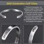 Hicarer 2 Packs 2020 Graduation Bangle Cuff Bracelets Stainless Steel Engraved Bracelet Bangle Inspirational Graduation Gifts Hand Jewelry Gift for Colleague Friends