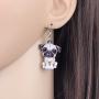 DOWAY Acrylic Siberian Husky/Chihuahua/Beagle/Dachshund/Yorkshire Terrier/Pug Dog Earrings Dangle Drop Fashion Pet Jewelry for Women Girls Kids Charm Gift