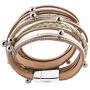 GelConnie Leather Cuff Bracelets Gorgeous Boho Beads Wrap Bracelet Magnetic Multi Strand Bracelets Bohemian Jewelry for Women, Wife