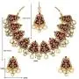 Aheli Fancy Indian Wedding Wear Enamel Necklace Earrings Set Ethnic Traditional Fashion Jewelry for Women