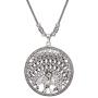 Efulgenz Boho Vintage Antique Ethnic Gypsy Tribal Indian Oxidized Silver Statement Lotus Pendant Necklace Jewelry