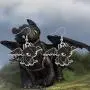 BEKECH How to Train Your Dragon Inspired Jewelry Luna And Toothless Charm Earrings TV Movies Show Light Fury Night Fury Toothless Jewelry for Dragon Lovers Girls Women BEKECH How to Train Your Dragon Inspired Jewelry Luna And Toothless Charm Earrings TV Movies Show Light Fury Night Fury Toothless Jewelry for Dragon Lovers Girls Women