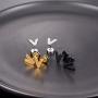 Initial Letter Earrings for Men Women, A-Z Cool Stud Earrings, Stainless Steel, Surgical Hypoallergenic