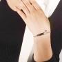 linnalove-Pre-Engraved Simple Rolo Chain Medical Alert id Bracelet for Women