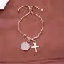 KUIYAI Mustard Seed Bracelet with Cross Charm Faith Real Mustard Seed Pendant Charm Jewelry for Christian Inspirational Gift