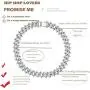 SONGCHANGJEWELRY Iced Out Chain Necklace for Men - Cuban Link Chain Necklace with Full Rhinestone 11MM/15MM/25MM Miami Choker Necklace Shining Hip Hop Accessories for Nightclub, Party, Daily SONGCHANGJEWELRY Iced Out Chain Necklace for Men - Cuban Link Chain Necklace with Full Rhinestone 11MM/15MM/25MM Miami Choker Necklace Shining Hip Hop Accessories for Nightclub, Party, Daily