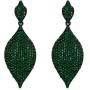 EVER FAITH Womens Bridal Wedding Jewelry Austrian Crystal Rhombus Leaf Drop Pierced Dangle Earrings