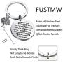 FUSTMW Adoption Gifts Keychain Adopted Child Gifts Stepdaughter Stepson Gifts from Stepmom Stepdad Adoption Jewelry You Will always have My Never Ending Love