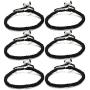 LOYALLOOK Unisex 6pcs Handmade Kabbalah Red Black String Good Luck Bracelet for Prosperity and Success