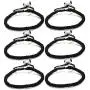 LOYALLOOK Unisex 6pcs Handmade Kabbalah Red Black String Good Luck Bracelet for Prosperity and Success