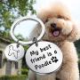 PENQI Poodle Jewelry Poodle Lover Gift My Best Friend is a Poodle Keychain Dog Lover Jewelry for Poodle Owner Poodle Mom or Dad