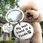 PENQI Poodle Jewelry Poodle Lover Gift My Best Friend is a Poodle Keychain Dog Lover Jewelry for Poodle Owner Poodle Mom or Dad