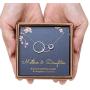 Mom 2 Daughters Necklace - Sterling Silver Three Interlocking Infinity Triple Circles -Mother Daughter Gifts Necklace Jewelry Gifts for Christmas Mothers Day Birthday with Message Card & Gift Box