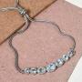 Shop LC Delivering Joy Oval Cubic Zirconia CZ Amethyst Tennis Bracelet for Women Cttw 2 Crystal Jewelry