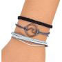 Handmade Wave Braided Wax Rope Adjustable Strand Bracelet Set Waterproof Charm Stretch Knot String Thread Bracelets Simple Life PursuitFriendship Jewelry