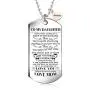 To My daughter from mom I Want You To Believe Love Mom Dog Tag Military Air Force Navy Coast Guard Necklace Ball Chain Gift for Best daughter Birthday and Graduation To My daughter from mom I Want You To Believe Love Mom Dog Tag Military Air Force Navy Coast Guard Necklace Ball Chain Gift for Best daughter Birthday and Graduation
