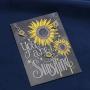 Joycuff Dainty Sunflower Necklace Cute Silver Choker You are My Sunshine Vintage Pendant Jewelry Handmade Birthday Gifts for Mom Women Daughter Garden Daisy Sun Flower