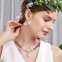 Opal Gem Drop Dangle Earrings, Created Blue/Green Opal Earrings, Olive Leaf Leverback Earrings For Women Girls
