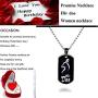 Hsumonre Elk Matching Heart Necklace Stainless Steel Pendant Deer Relationship Jewelry Promise Couple Gift for Lover