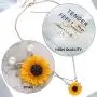 Brishow Sunflower Pendant Necklace Pearl Clavicular Chain Choker Fashion Jewelry Accessories for Women and Girls