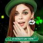 22 Pairs St. Patricks Day Faux Leather Earrings Irish Shamrock Dangle Drop Earrings Lightweight Teardrop Earrings for Women And Girls