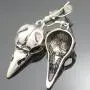 RechicGu Crow Viking Odin Bird Raven Skull Dangle Earrings Antique Skeleton Death Devil Goth Punk Emo Steampunk