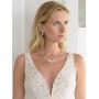 Mariell Genuine Freshwater Pearl & CZ Marquis Necklace Earrings Set Luxury Bridal Jewelry