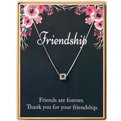 Sisters Gifts from Sister 925 Sterling Silver Double Circle Necklace for Women Friends Gifts Christmas Gifts