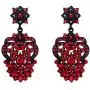 EVER FAITH Womens Marquise Austrian Crystal Art Deco Star Flower Cluster Prom Pierced Dangle Earrings