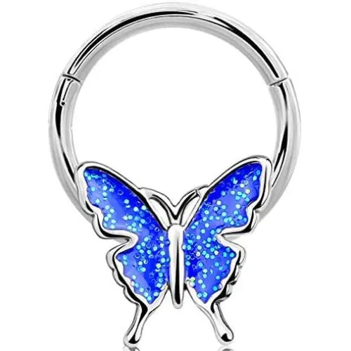 Jewseen Hinged Segment Ring 16g Septum Clicker Daith Earring Helix Tragus Earrings Cartilage Hoop Body Piercing Jewelry Jewseen Hinged Segment Ring 16g Septum Clicker Daith Earring Helix Tragus Earrings Cartilage Hoop Body Piercing Jewelry