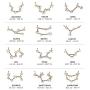 MignonandMignon Gold Crystal Zodiac Necklace Constellation Jewelry Birthday Gift Sorority Sister Gift