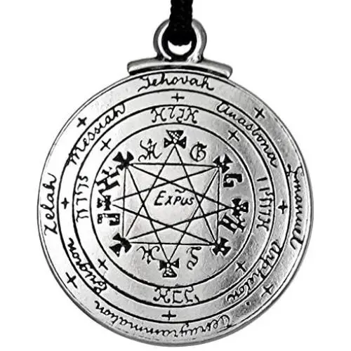 Pewter Pentacle of Solomon Pendant - 1.25 Inch Diameter Pewter Pentacle of Solomon Pendant - 1.25 Inch Diameter