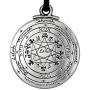 Pewter Pentacle of Solomon Pendant - 1.25 Inch Diameter