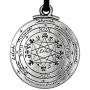 Pewter Pentacle of Solomon Pendant - 1.25 Inch Diameter Pewter Pentacle of Solomon Pendant - 1.25 Inch Diameter
