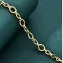 BUNSIKUNG Jewelry Womens 14K Gold Plated 316L Stainless Steel Link Chain Bracelet BUNSIKUNG Jewelry Womens 14K Gold Plated 316L Stainless Steel Link Chain Bracelet