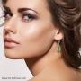 Shop LC Real 14K Yellow Gold Platinum Plated Green Western Turquoise Peridot Dangle Drop Earrings Mothers Day Gifts
