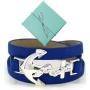 Jewelry Nexus Nautical Theme Anchor Cord Adjustable Wrap Bracelet
