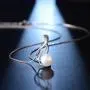 OneSight Freshwater Pearl Twist Pendant Necklace Jewelry 925 Sterling Silver Gift for Women