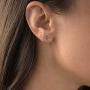 Solid 14K Gold or 14K Gold Plated Sterling Silver 6mm Cushion Cut Genuine Birthstone Stud Earrings For Women | Hypoallergenic Studs | Natural or Created Gemstone Stud Earrings For Women and Girls
