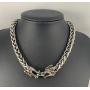 Skye Jewelry Heavy Wheat Link Chain Necklace/Choker w/Dragons & Adjustable Clasp Fits 13.5” – 16”
