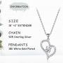 Sterling Silver Only You Heart Necklaces for Women Girl,Anniversary Valentines Day Mothers Day Jewelry Gifts for Her